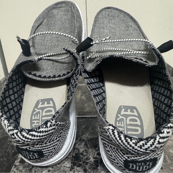 Hey Dude Wendy Chambray Onyx - Women’s Size 10 - Picture 11 of 13